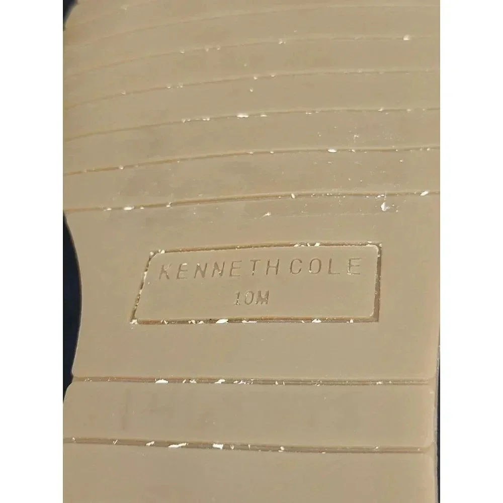 Kenneth Cole New York Women's Jenessa White Wedge Sandals size 10